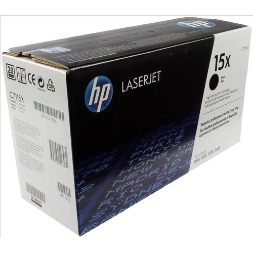 HP 15X Laser Toner Cartridge High Yield Page Life 3500pp Black Ref C7115X HP