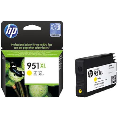Hewlett Packard [HP] No.951XL Inkjet Cartridge High Yield Page Life 1500pp 17ml Yellow Ref CN048AE