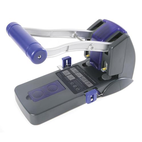 Rapesco P2200 Heavy Duty 2-Hole Punch (150 Sheets) (black / purple) Rapesco Office Products Plc