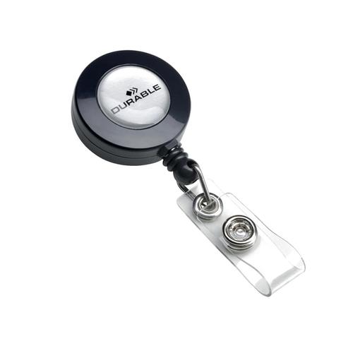 Durable Badge Reel for Punched Clip Holes 850mm Charcoal Ref 8152/58 [Pack 10] 371412 Buy online at Office 5Star or contact us Tel 01594 810081 for assistance