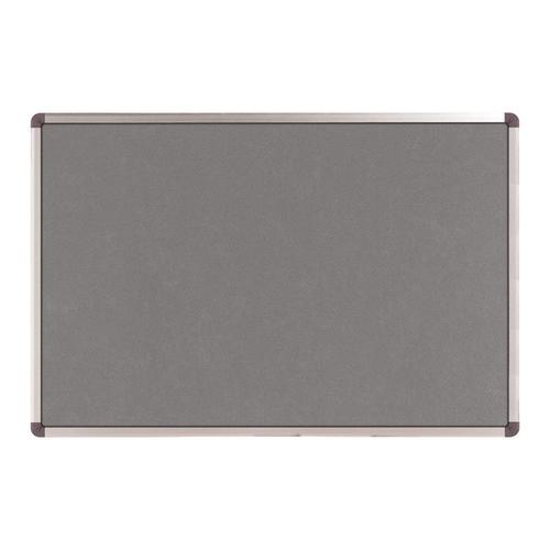 Nobo Premium Plus Grey Felt Notice Board 1200x900mm Ref 1915196 ACCO Brands