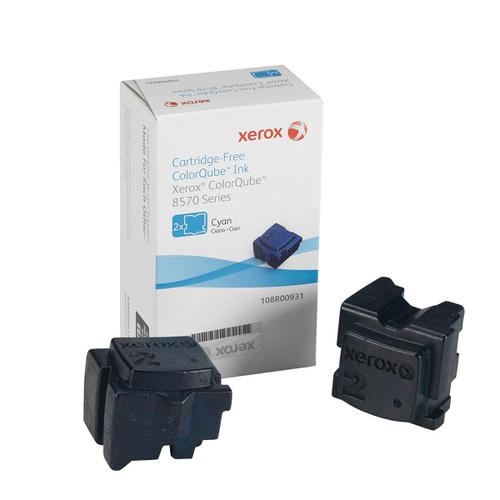 Xerox Solid Ink Sticks Page Life 4400pp Cyan Ref 108R00931 [Pack 2] Xerox