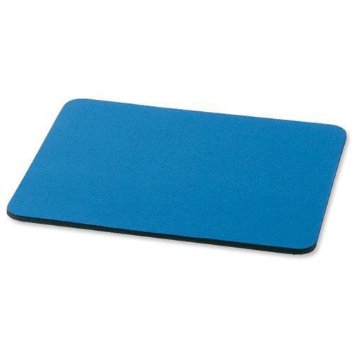 5 Star Office Mouse Mat with 6mm Rubber Sponge Backing W248xD220mm Blue