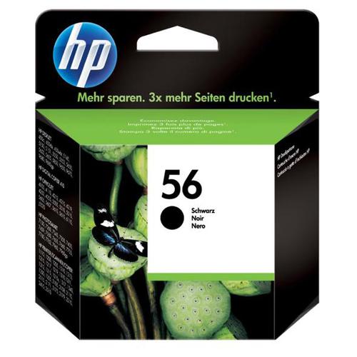 Hewlett Packard [HP] No.56 Inkjet Cartridge Page Life 520pp 19ml Black Ref C6656AE HP