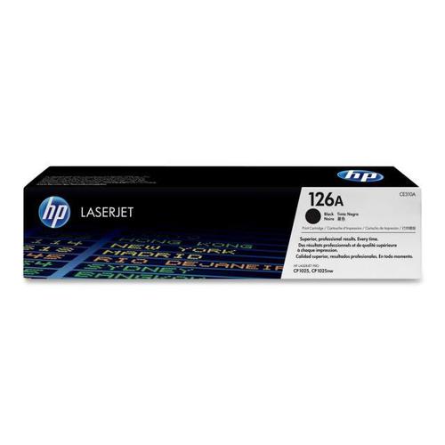 HP 126A Laser Toner Cartridge Page Life 1200pp Black Ref CE310AD [Pack 2]