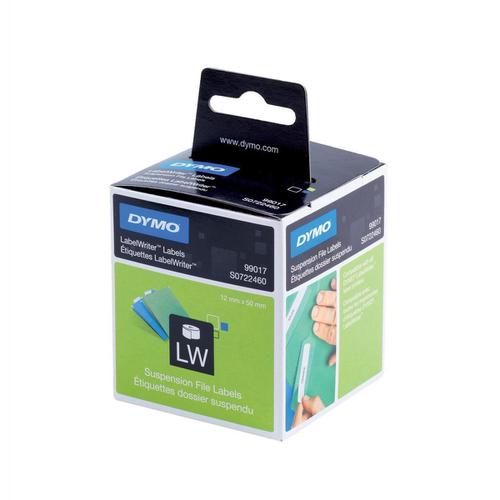 Dymo LabelWriter Labels Suspension File 50x12mm White Ref 99017 S0722460 [Pack 220]