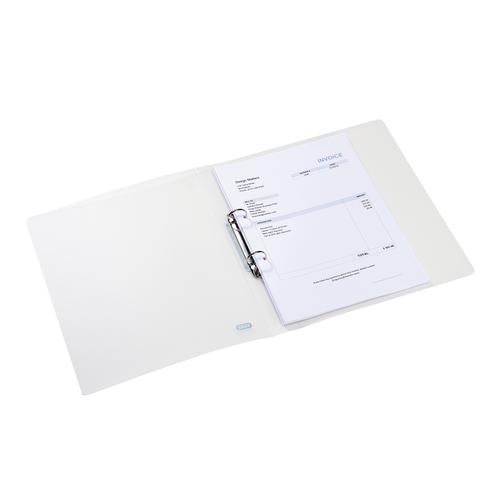 Elba Bright Ring Binder Polypropylene 2 O-Ring 25mm A4+ Clear Ref 400123615 [Pack 10] 572513 Buy online at Office 5Star or contact us Tel 01594 810081 for assistance