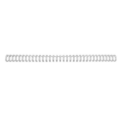 GBC Binding Wire Elements 34 Loop for 85 Sheets 9.5mm A4 Silver Ref RG810697 [Pack 100]