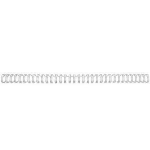 GBC Binding Wire Elements 34 Loop for 100 Sheets 11mm A4 Silver Ref RG810797 [Pack 100]