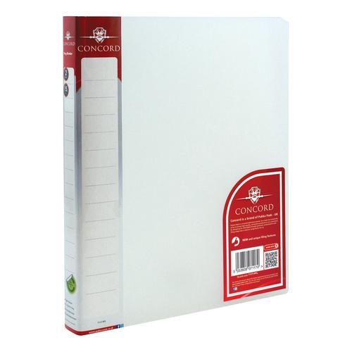 Concord Natural Ring BInder Polypropylene 2 O-Ring 15mm Size A4 Clear Ref 7117-PFL [Pack 10]