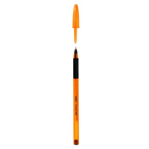 Bic Orange Grip Ball Fine Translucent Barrel 0.8mm Tip Line Black Ref 811925 [Pack 20]