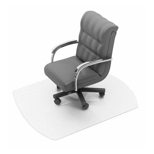 Cleartex Ultimat Chair Mat Polycarbonate Contoured For Carpet Protection 990x1250mm Clear Ref FC119923SR