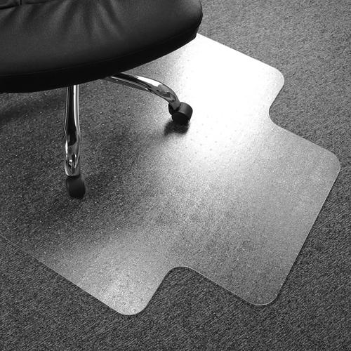 Computex Advantagemat Chair Mat PVC Rectangular with Lip For Carpets 1200x900mm Clear Ref FC319225LV Floortex Europe Ltd