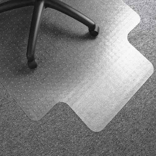 Computex Advantagemat Chair Mat PVC Rectangular with Lip For Carpets 1200x900mm Clear Ref FC319225LV Floortex Europe Ltd
