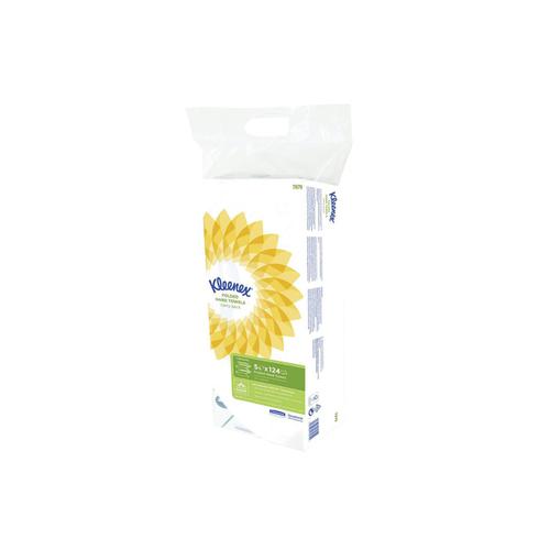 Kleenex Ultra Hand Towels 2-ply 215x315mm 124 Towels per Sleeve White Ref 7979 [Pack 5] 4045797 Buy online at Office 5Star or contact us Tel 01594 810081 for assistance