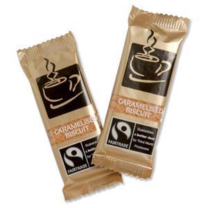 Fairtrade Caramelised Biscuits Individually-wrapped Portions Ref NST544 [Pack 300]