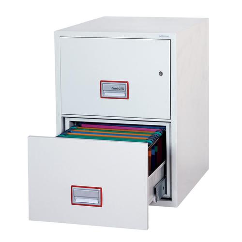 Phoenix Firefile Filing Cabinet Fire Resistant 2 Lockable Drawers 140Kg W525xD675xH720mm Ref FS2252K