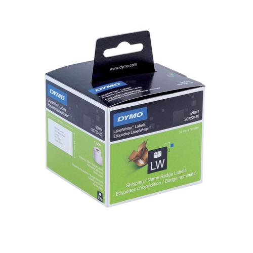 Dymo Labelwriter Labels Name Badge and Shipping 54x101mm White Ref 99014 S0722430 [Pack 220] 300425 Buy online at Office 5Star or contact us Tel 01594 810081 for assistance