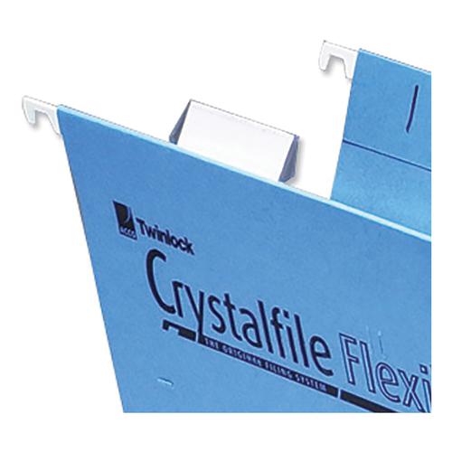 Rexel Crystalfile Flexifile Card Inserts for Suspension File Tabs White Ref 3000058 [Pack 50]