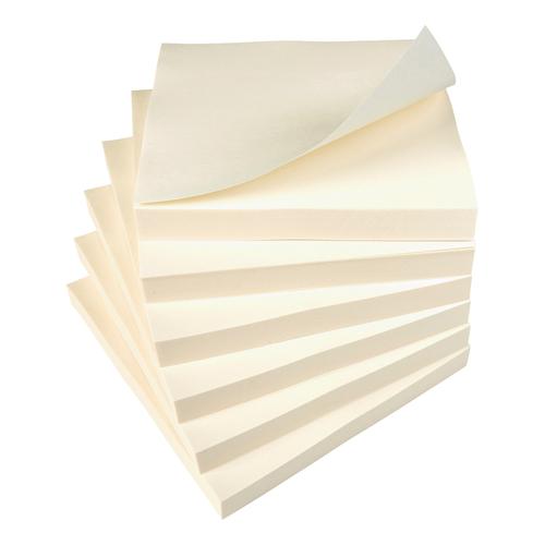 5 Star Value Repositionable Notes 75x75mm Yellow [Pack 12]
