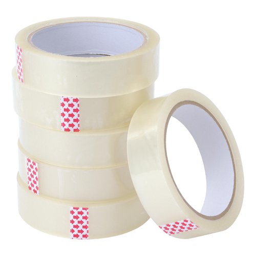 5 Star Value Clear Tape 24mmx66m Polypropylene [Pack 6]  638647