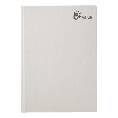 5 Star Value Casebound Notebook 70gsm Ruled 192pp A4 [Pack 5]