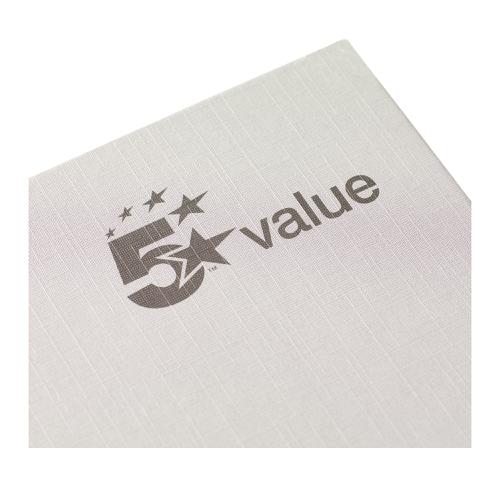 5 Star Value Casebound Notebook 70gsm Ruled 192pp A4 [Pack 5] 638760 Buy online at Office 5Star or contact us Tel 01594 810081 for assistance