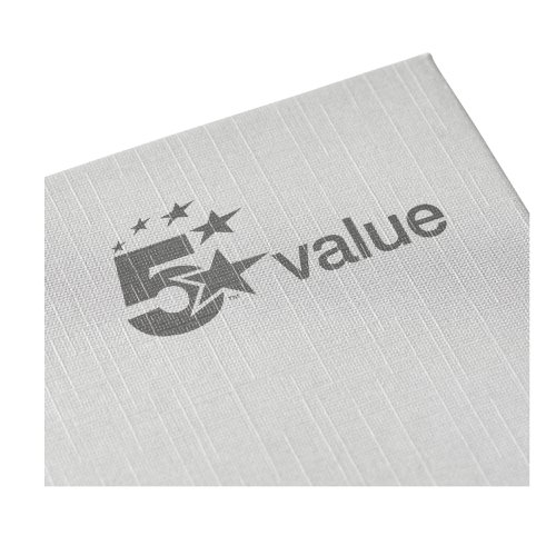 5 Star Value Casebound Notebook 70gsm Ruled 192pp A5 [Pack 5]