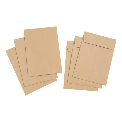 5 Star Value Envelope C4 Gusset 25mm Peel and Seal 115gsm Manilla [Pack 125]