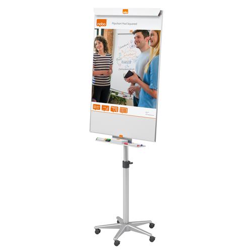 Nobo Classic Nano Clean Mobile Flipchart Easel 690x1000mm Ref 1902386 841579 Buy online at Office 5Star or contact us Tel 01594 810081 for assistance