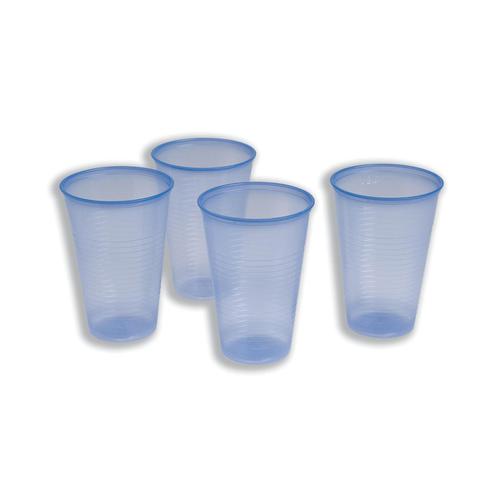 Water Cups Plastic Non Vending for Cold Drinks 7oz 207ml Clear Blue [Pack 1000] 830402 Buy online at Office 5Star or contact us Tel 01594 810081 for assistance