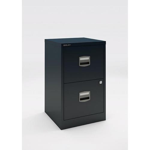 Trexus Soho A4 2 Drawer Cabinet Black 413x400x672mm Ref 678081