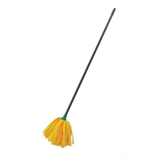 Addis Complete Cloth Mop Head & Handle With Green Socket and Thick Absorbent Strands Ref 510243