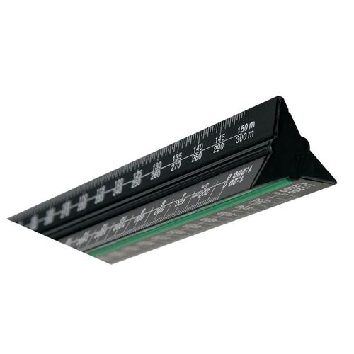 Linex Scale Ruler Triangular Aluminium Colour-coded Scales 1:1 to 1:2500 300mm Black Ref LXH382 878251 Buy online at Office 5Star or contact us Tel 01594 810081 for assistance