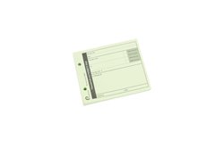 PremierTeam Transfer Authority Pads Accounting Control Slips Pre-Punched 70gsm 102x126mm Green [Pack 10]