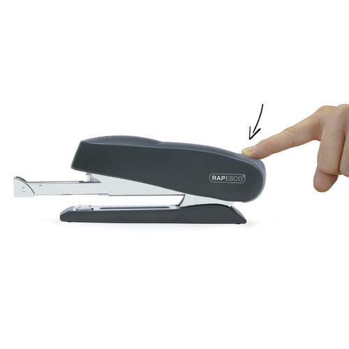 Rapesco ECO Spinna (717) Front Loading Stapler (black) 711489 Buy online at Office 5Star or contact us Tel 01594 810081 for assistance