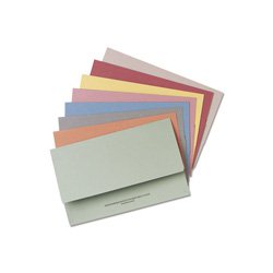 PremierTeam 3/4 Flap Single Pocket Wallet Folder Foolscap Buff [Pack 50] OfficeTeam