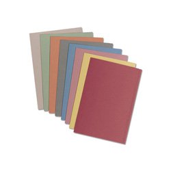 PremierTeam Square Cut Folders Foolscap 315gsm Blue [Pack 100]