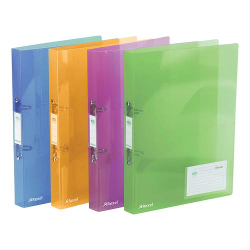 Rapesco Eco 2-Ring Binder A4 25mm Clear Pack of 10 1045