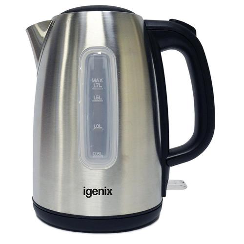 Igenix Kettle Cordless 2200W 1.7 Litre Brushed Stainless Steel Ref IG7251