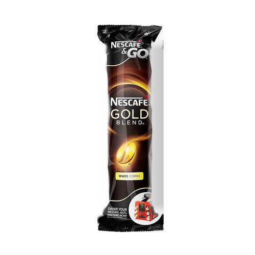 Nescafe & Go Gold Blend White Coffee Foil-sealed Cup for Drinks Machine Ref 12368081 [Pack 8]