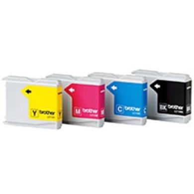 Brother Inkjet Value Pack Page Life 500pp Black/Cyan/Magenta/Yellow Ref LC1000VALBP [Pack 4] Brother