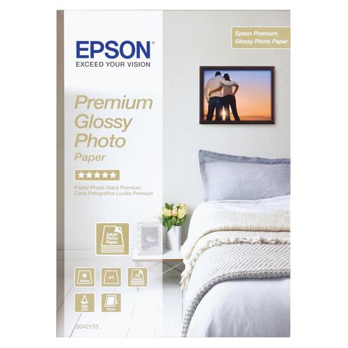 Epson Photo Paper Premium Glossy 255gsm A4 Ref C13S042155 [15 Sheets]