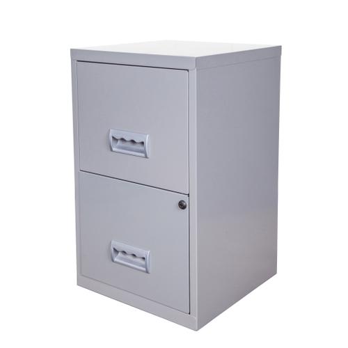 Filing Cabinet Steel 2 Drawer A4 400x400x660mm Ref 595000 800984 Buy online at Office 5Star or contact us Tel 01594 810081 for assistance