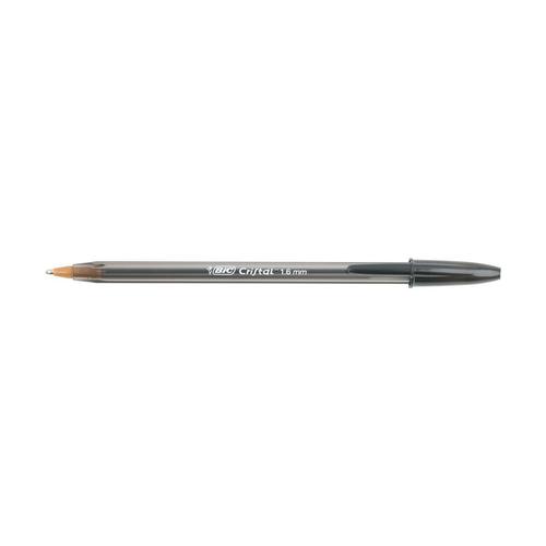 Bic Cristal Large Ball Pen Broad 1.6mm Tip 0.42mm Line Black Ref