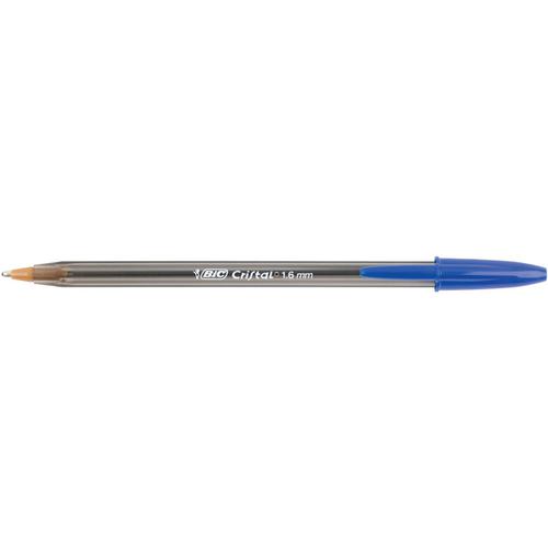 Bic Cristal Large Ball Pen Broad 1.6mm Tip 0.42mm Line Blue Ref 880656 [Pack 50] 862398 Buy online at Office 5Star or contact us Tel 01594 810081 for assistance