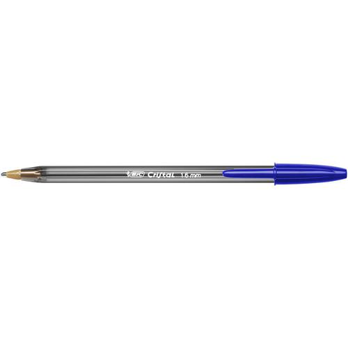 Bic Cristal Large Ball Pen Broad 1.6mm Tip 0.42mm Line Blue Ref 880656 [Pack 50]