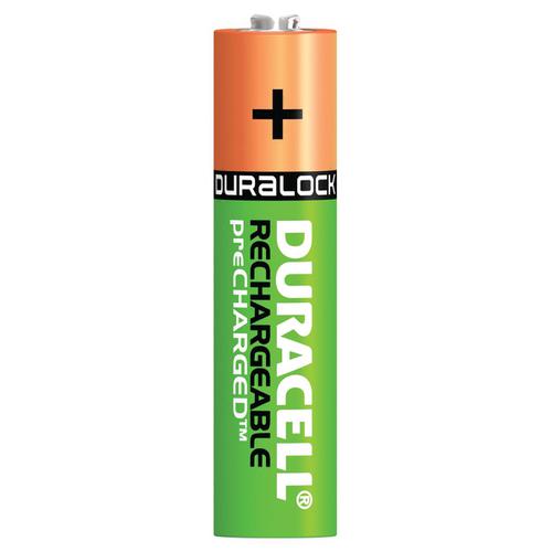 Duracell Stay Charged Battery Long-life Rechargeable 850mAh AAA Size 1.2V Ref 81364755 [Pack 4] 817935 Buy online at Office 5Star or contact us Tel 01594 810081 for assistance