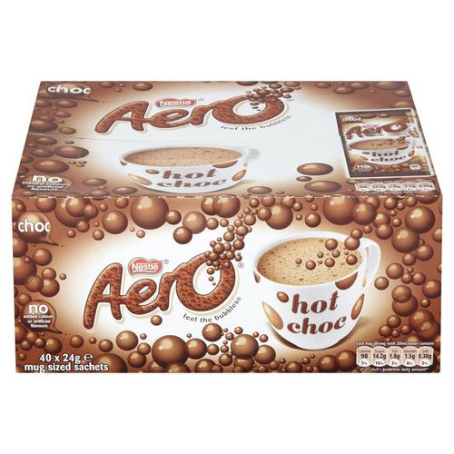Aero Hot Chocolate Drink Powder 40 Sachets  4059936 Buy online at Office 5Star or contact us Tel 01594 810081 for assistance