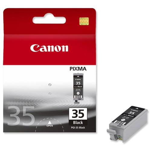 Canon PGI-35 Inkjet Cartridge Page Life 191pp 9.3ml Black Ref 1509B001 861014 Buy online at Office 5Star or contact us Tel 01594 810081 for assistance